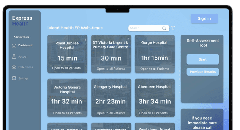 Express Health mockup